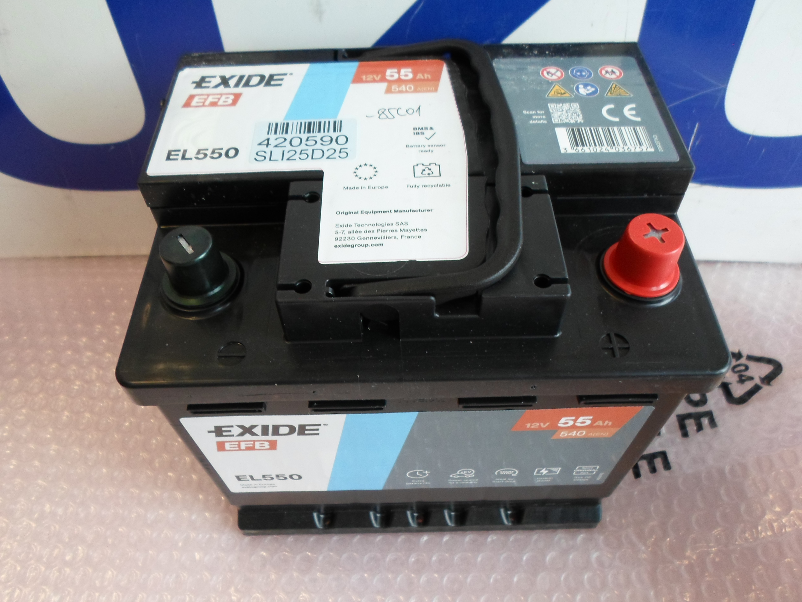 Akkumulator Suzuki Ignis, Swift, S-cross, Vitara 12V 55Ah, start-stop,Exide