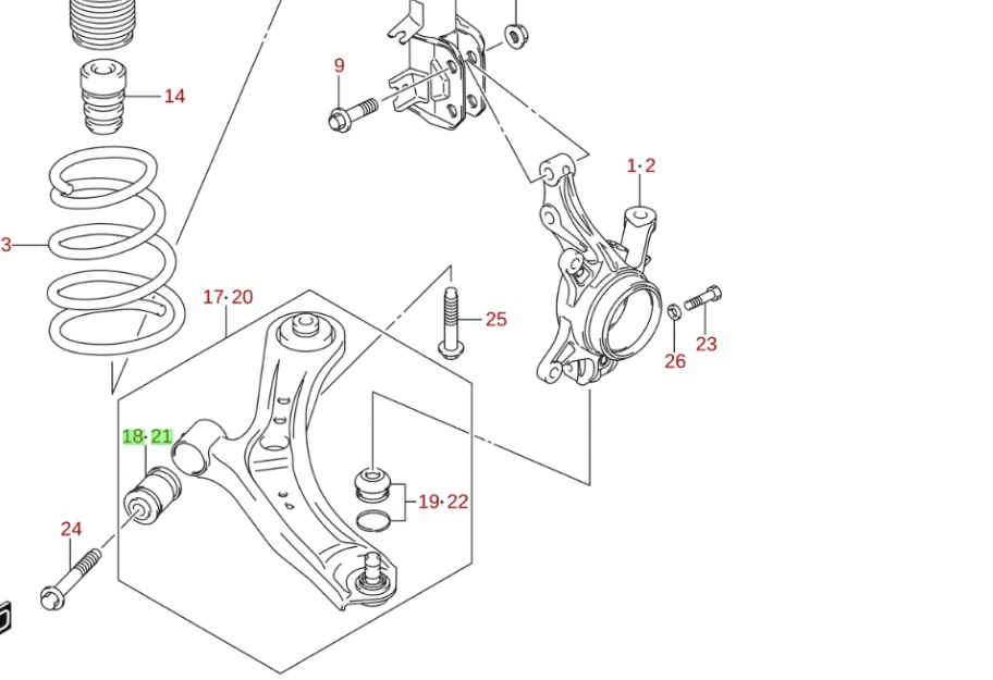 Leng�karszilent els� els� Suzuki SX4 2006-2013, gy�ri 