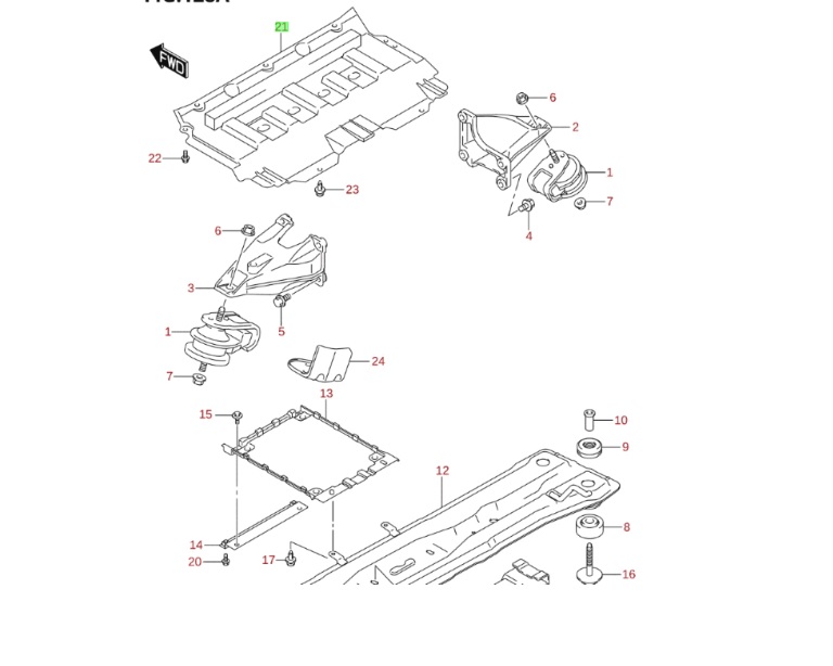 Motorv�d� lemez els� Grand Vitara  2006-2013, gy�ri