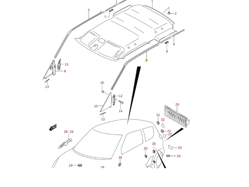 Ajt�t�m�t� gumi Suzuki Swift 3a 2005-2010, gy�ri